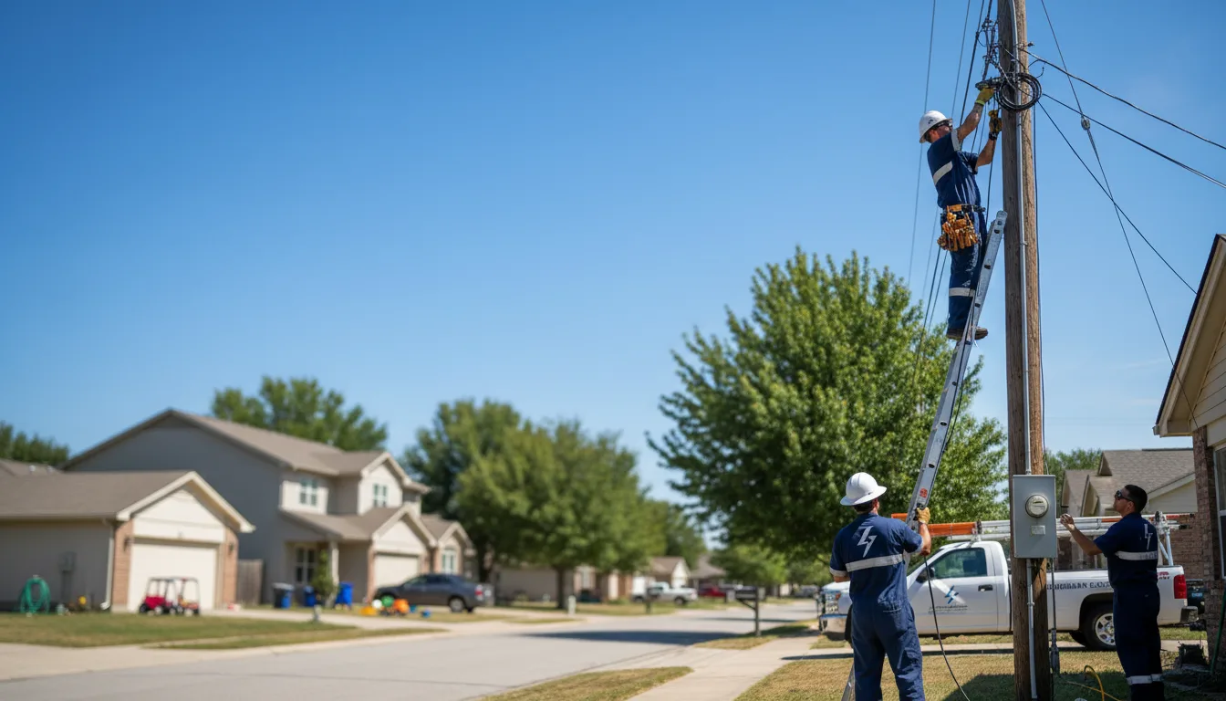 Residential electrician providing installation services in Valmora, NM